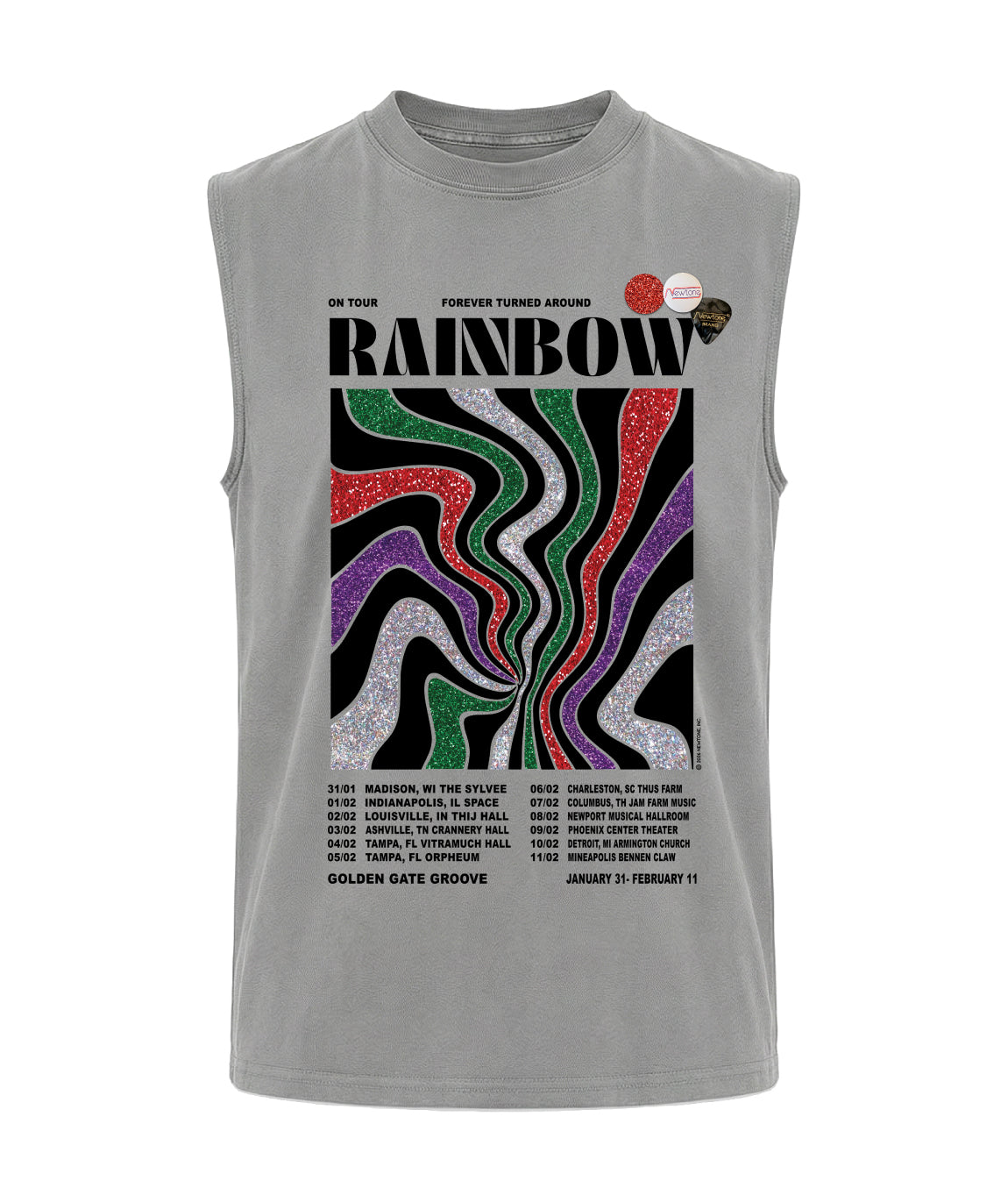 Tee shirt biker grey "GOLDEN"