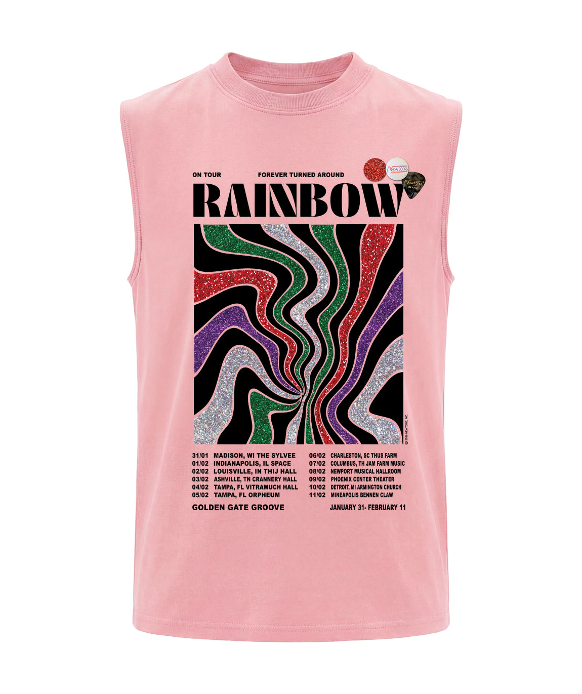 Tee shirt biker skin "GOLDEN"