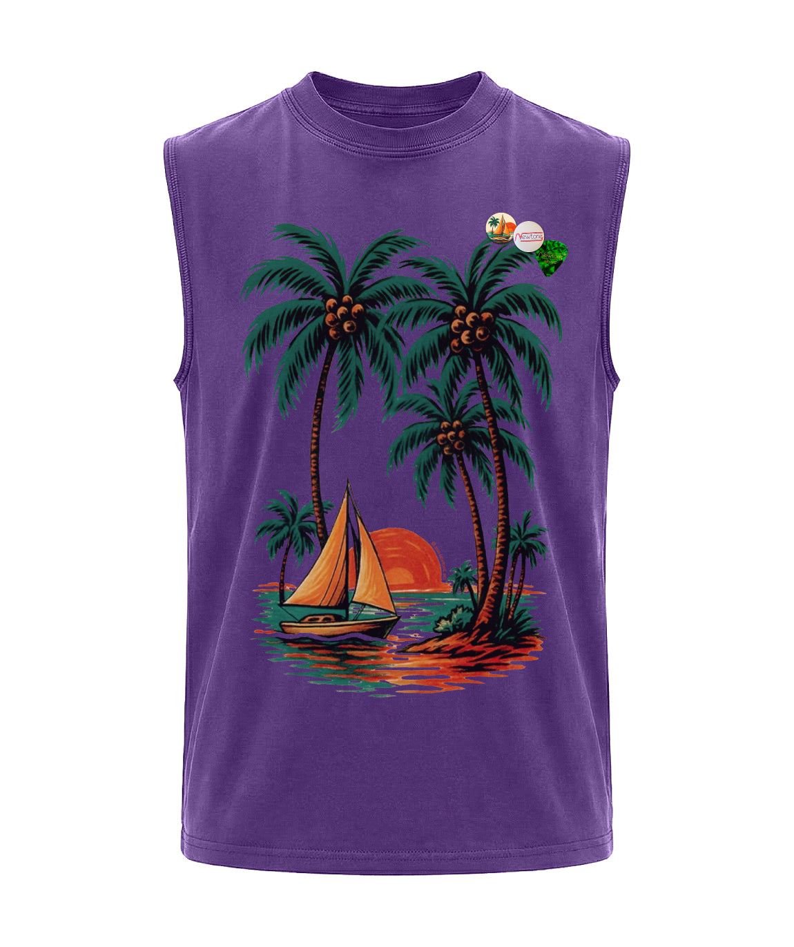 Biker T-shirt purple "COCO"