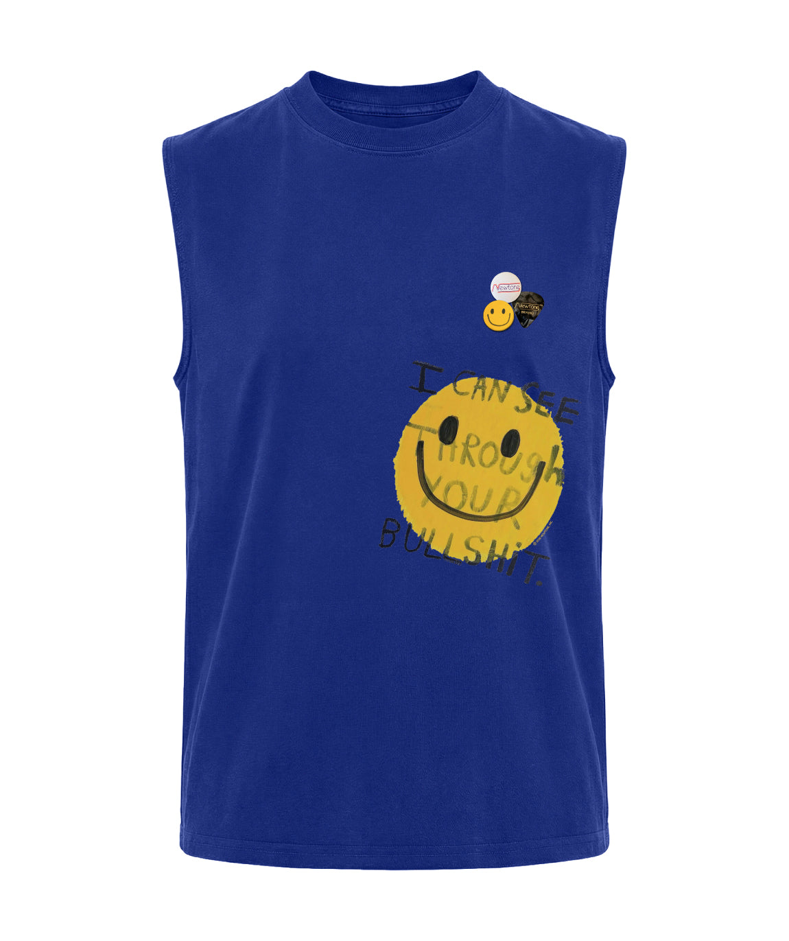 Tee shirt biker royal "BULLSHIT"