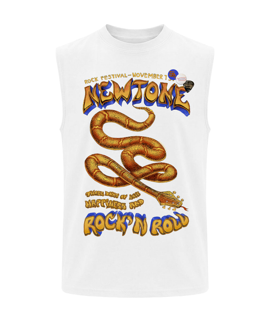 Tee shirt biker dirty white "RIFF"