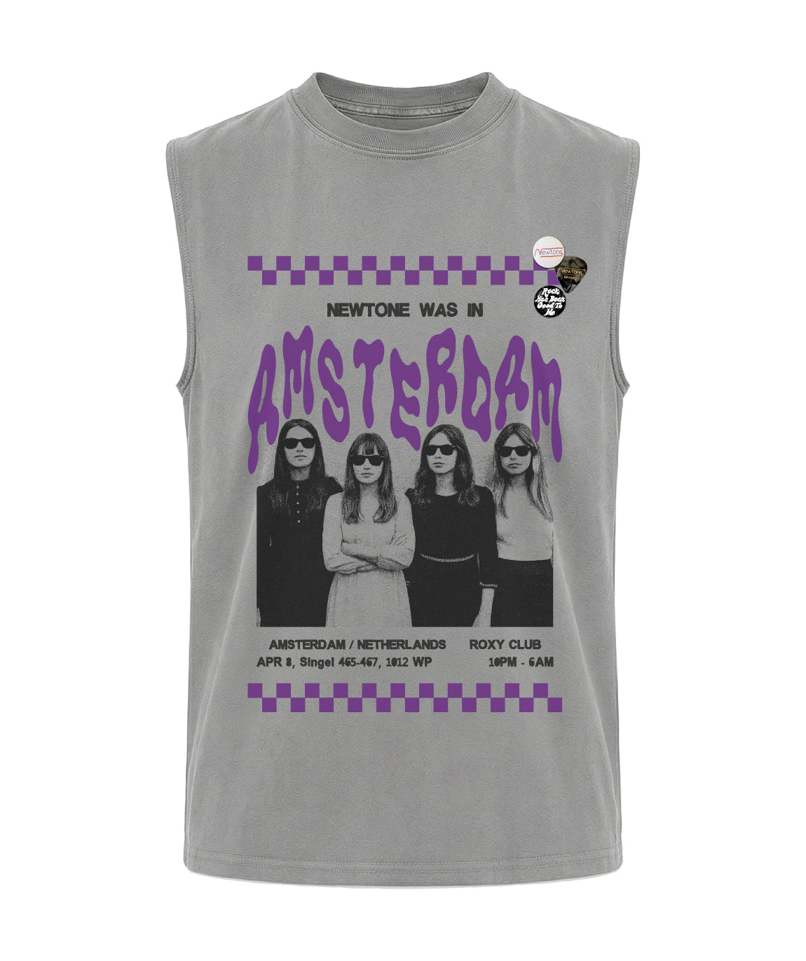 grey TOWN" Biker T-Shirt