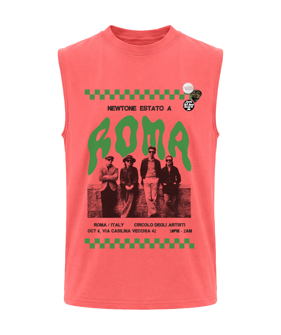 malabar TOWN" Biker T-Shirt