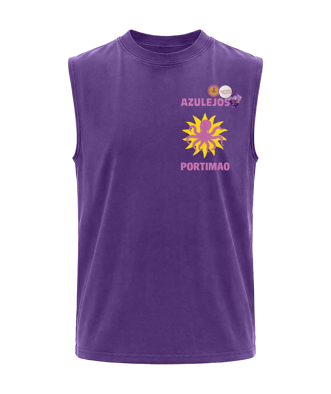 Biker T-shirt purple "AZUL"