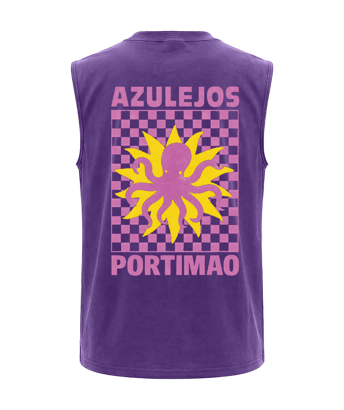 Biker T-shirt purple "AZUL"