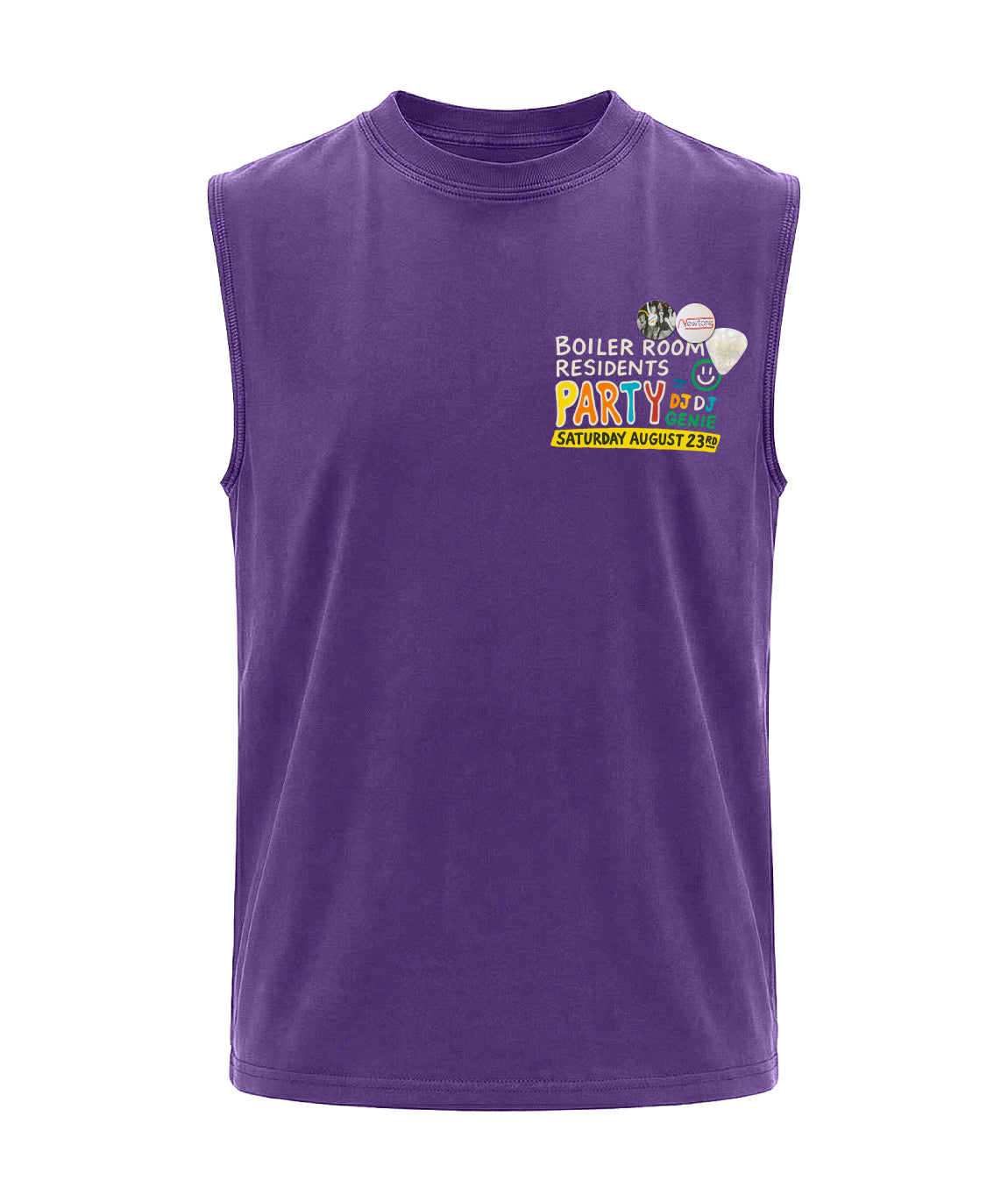 Biker T-shirt purple "PARTY"