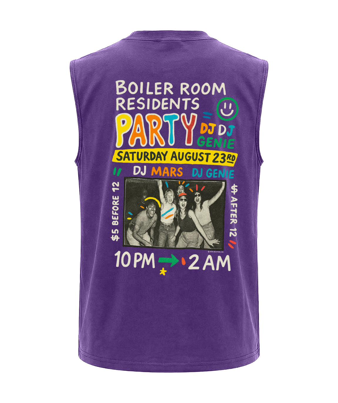 Biker T-shirt purple "PARTY"