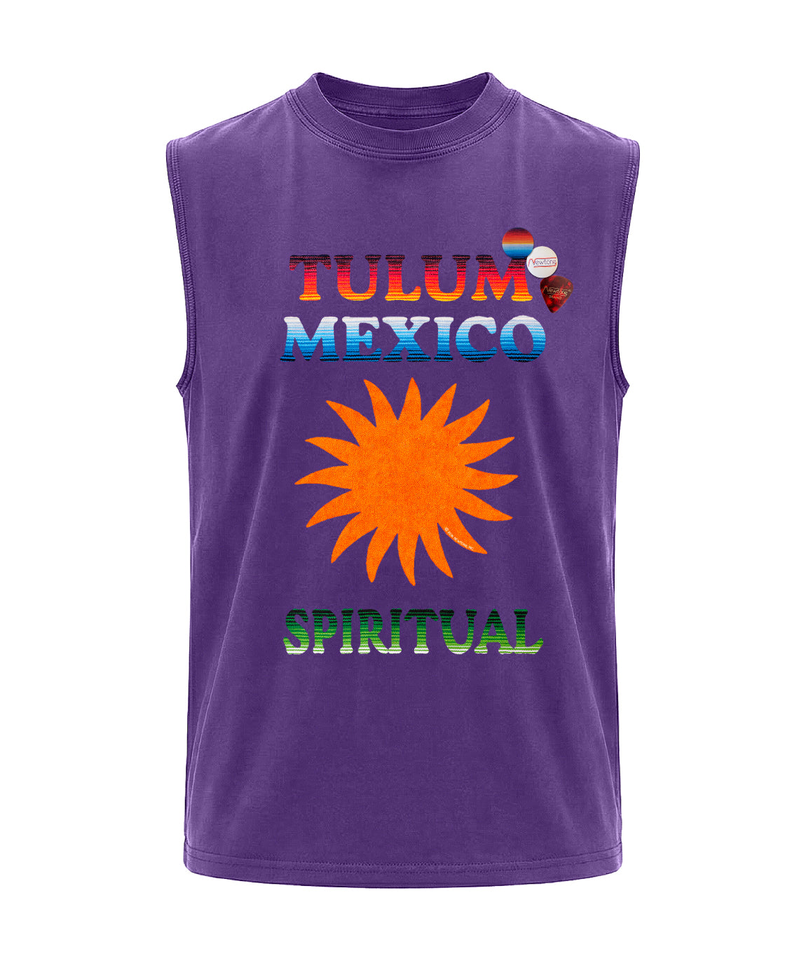 Biker T-shirt purple "TULUM"