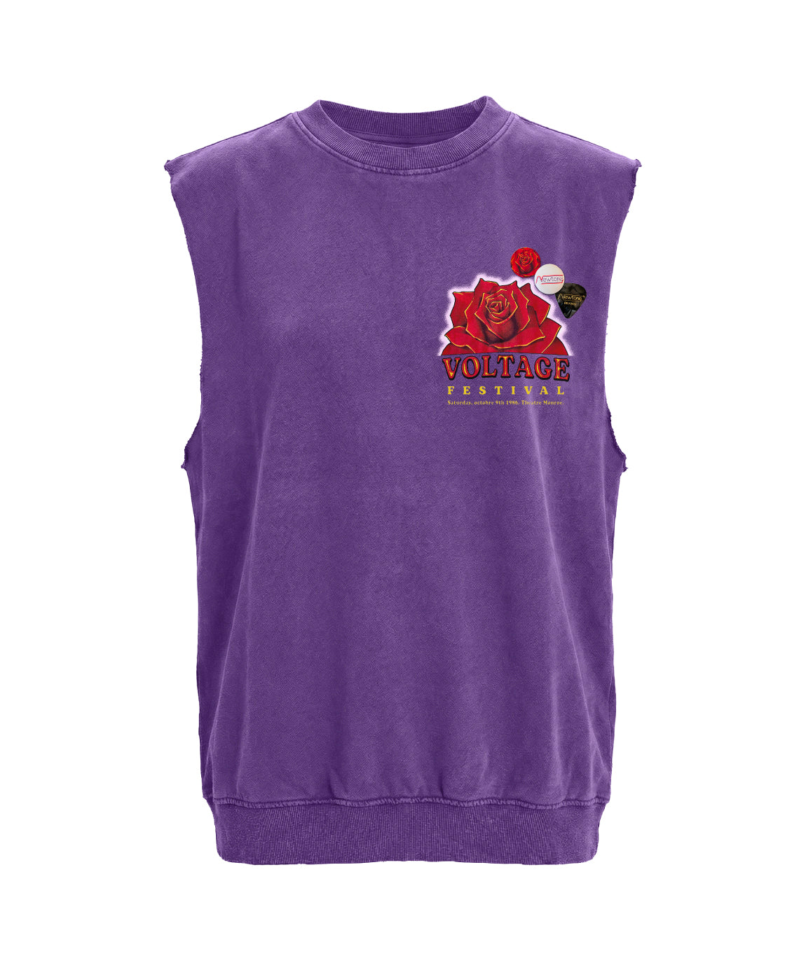 Sweatshirt bolster purple "VOLTAGE"