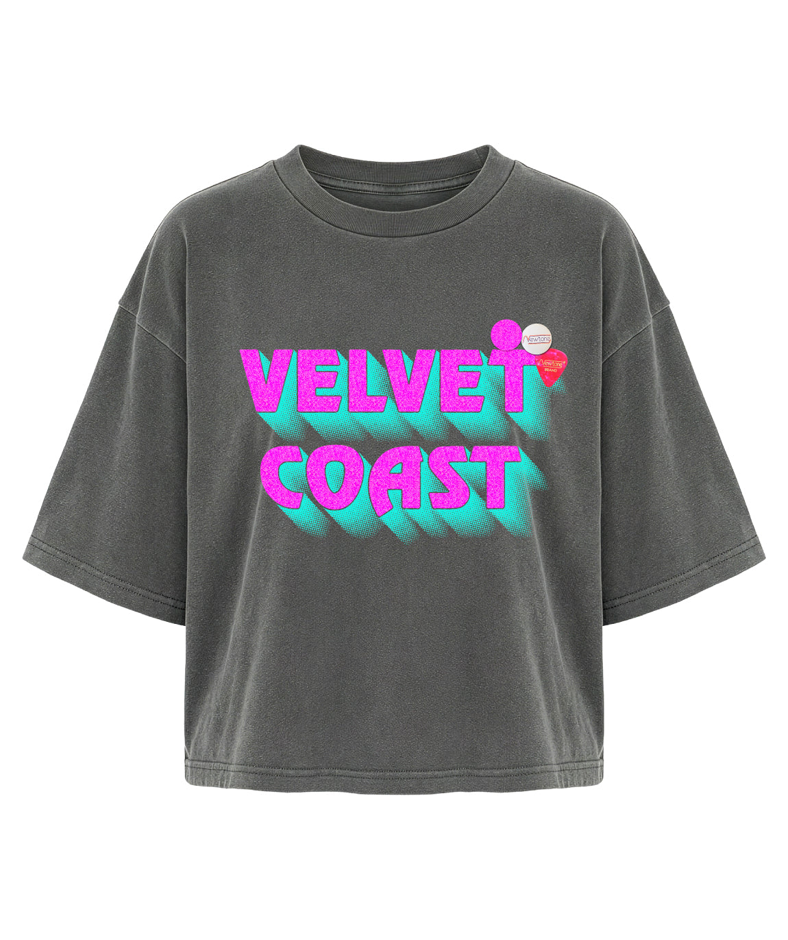 Tee shirt crop crooper pepper "MARINA"
