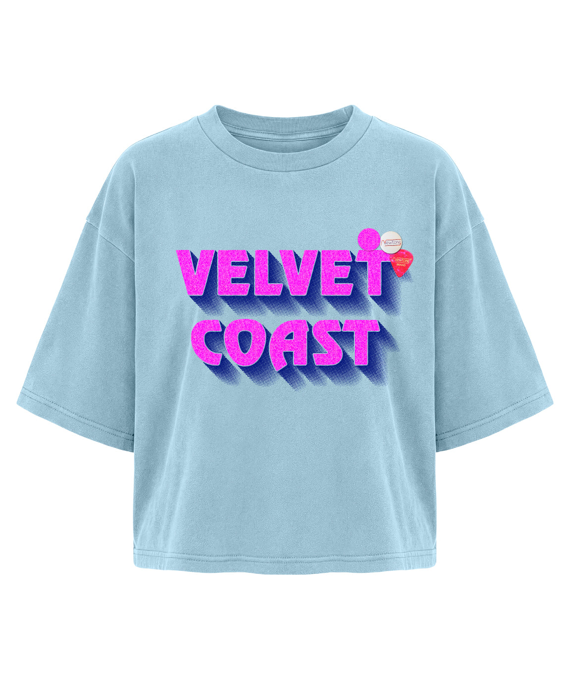 Tee shirt crop crooper ice "MARINA"