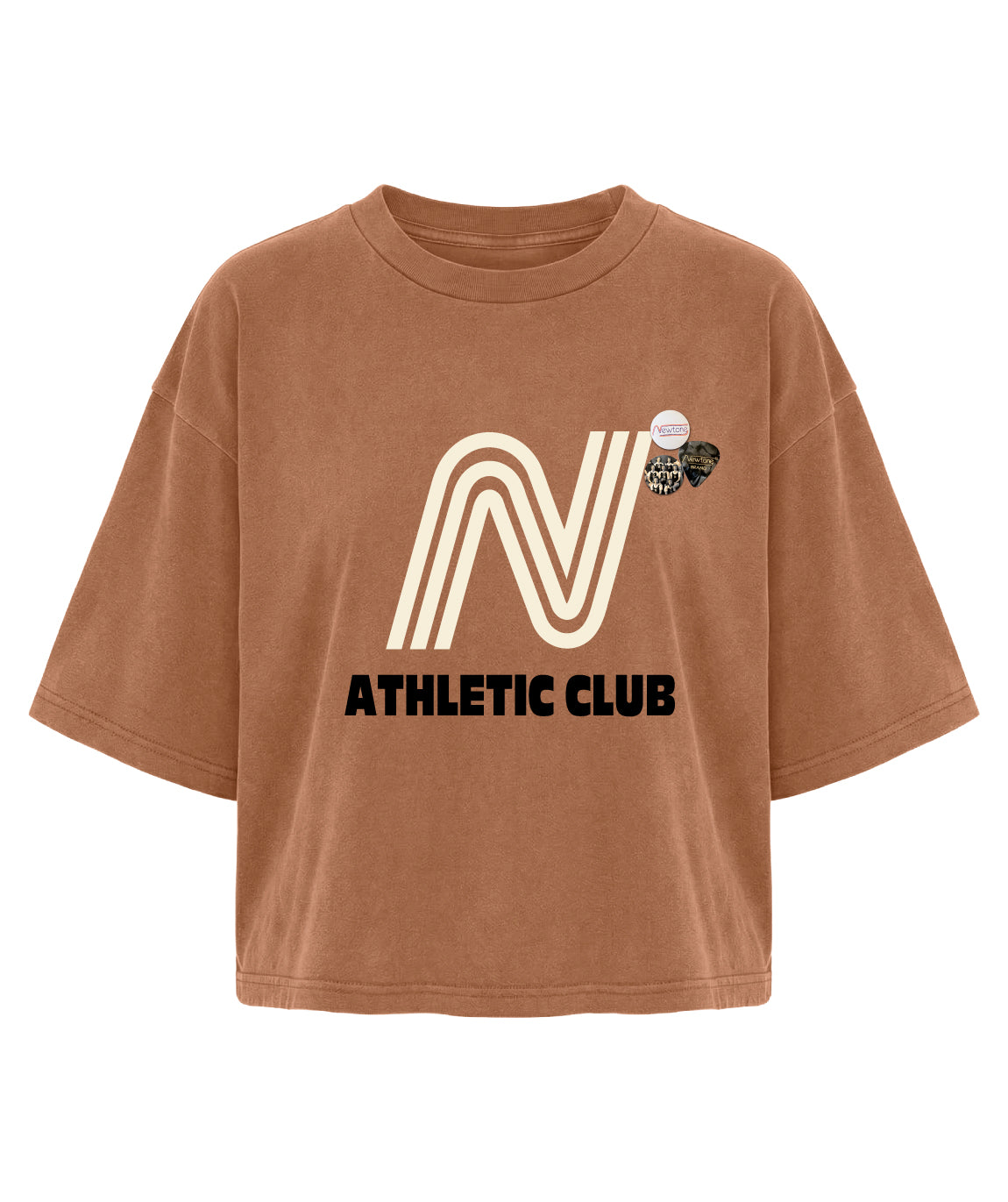 Tee shirt crop crooper yam "CLUB"