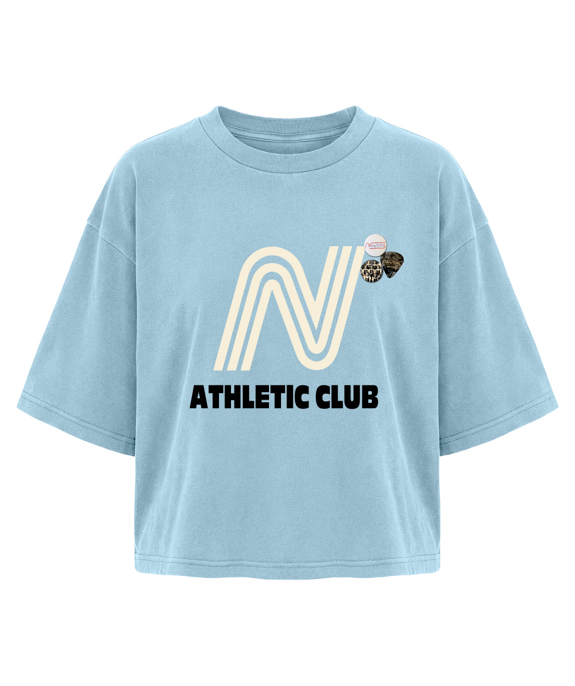 Tee shirt crop crooper ice "CLUB"