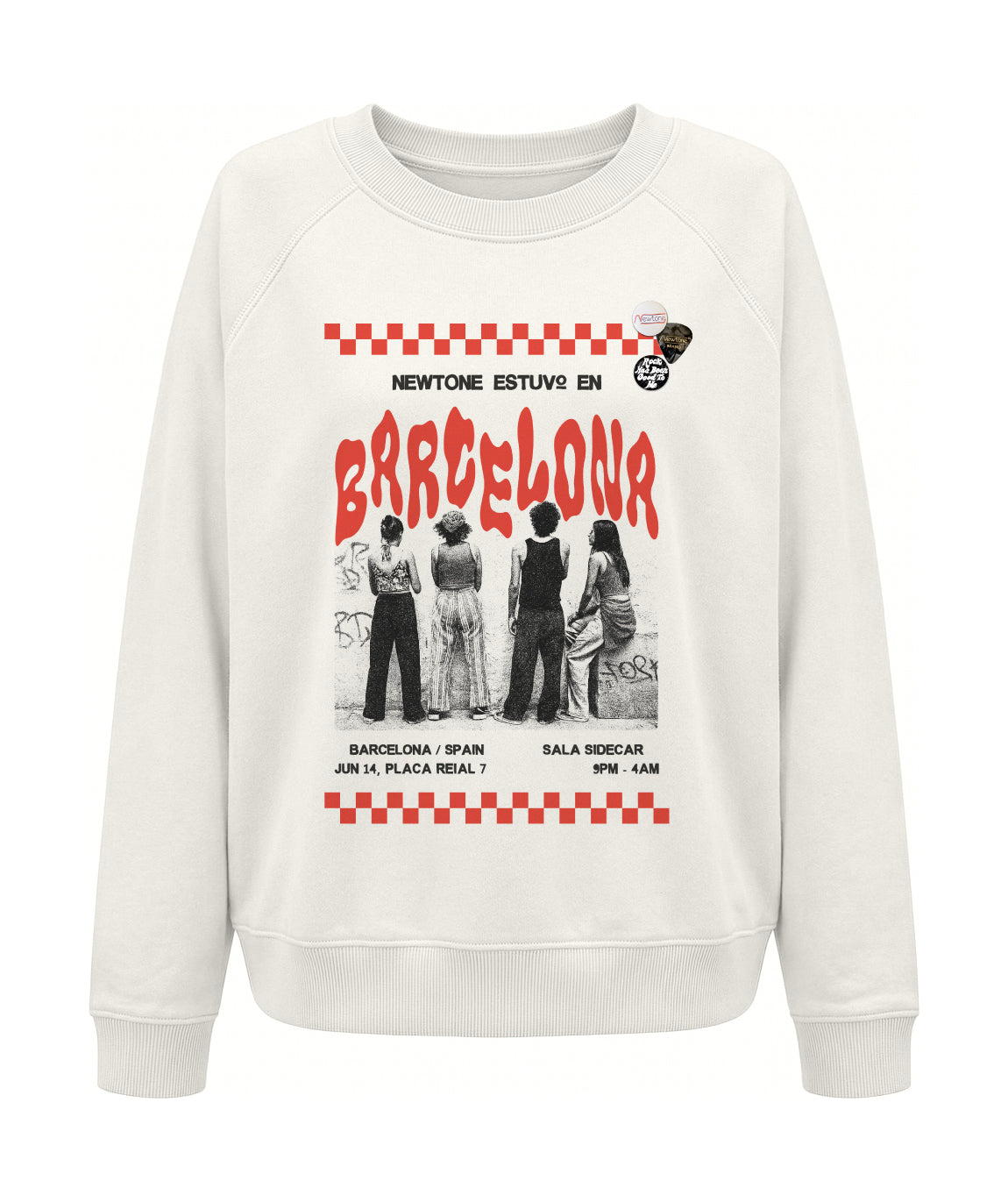 Sweatshirt egger dirty white "TOWN"