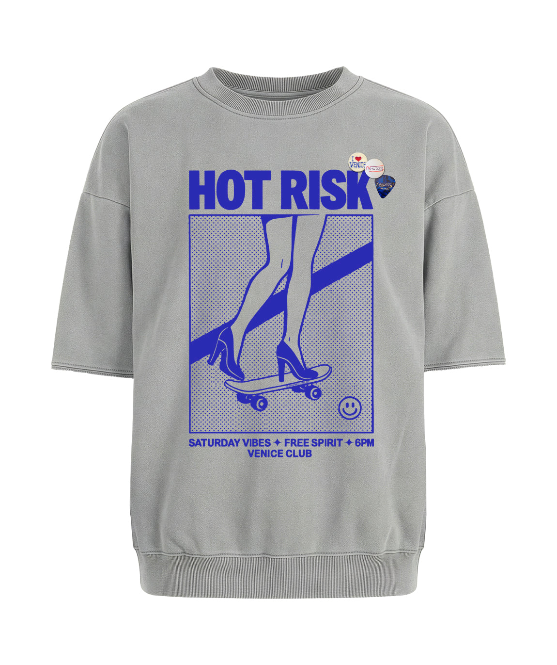 linder grey RISK" sweatshirt