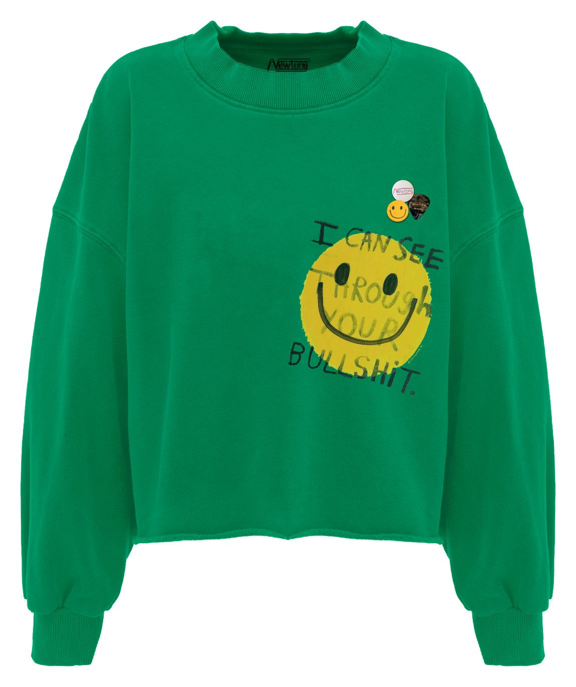 Sweatshirt crop porter apple "BULLSHIT"