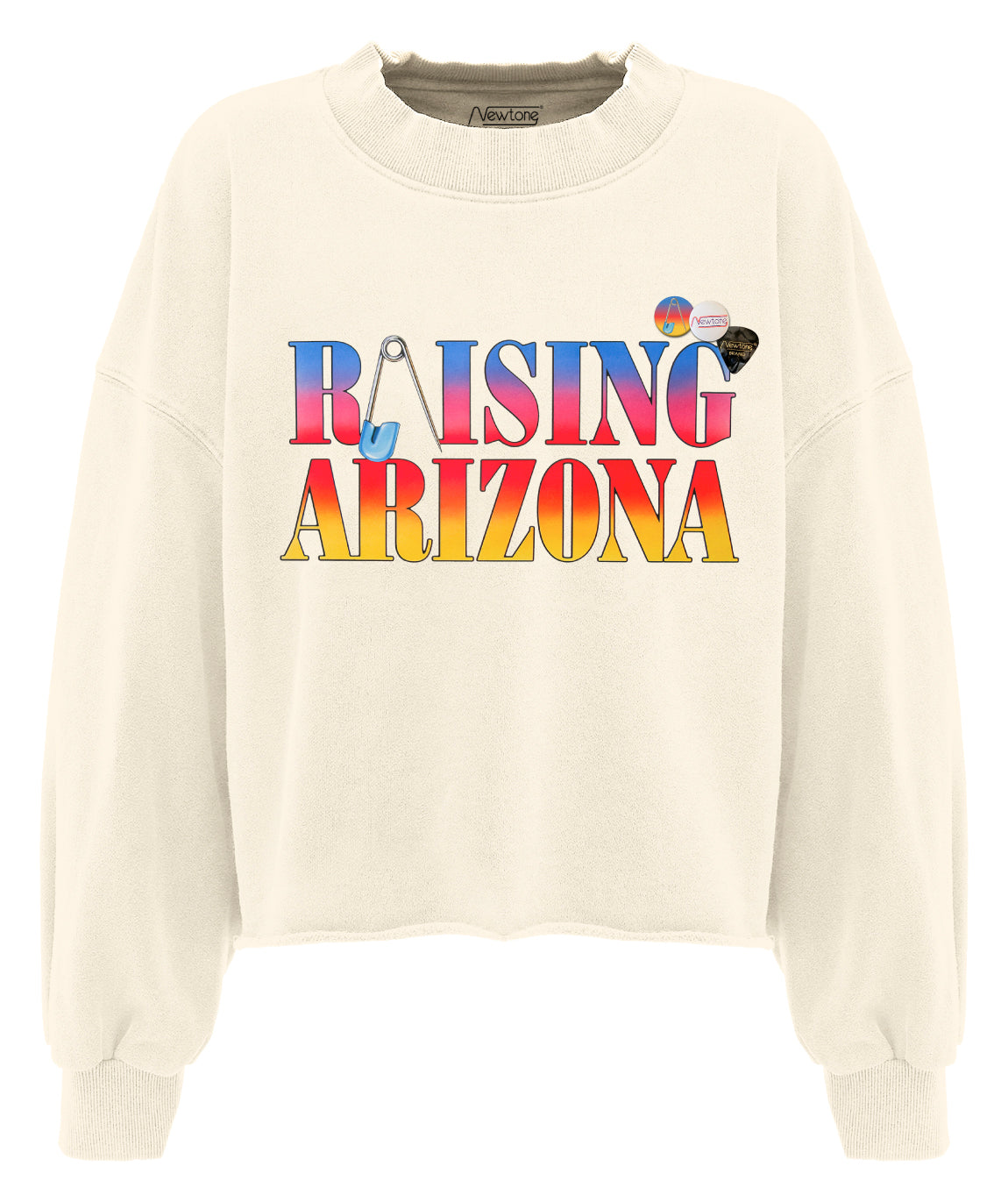 Sweatshirt crop porter natural "RAISING"