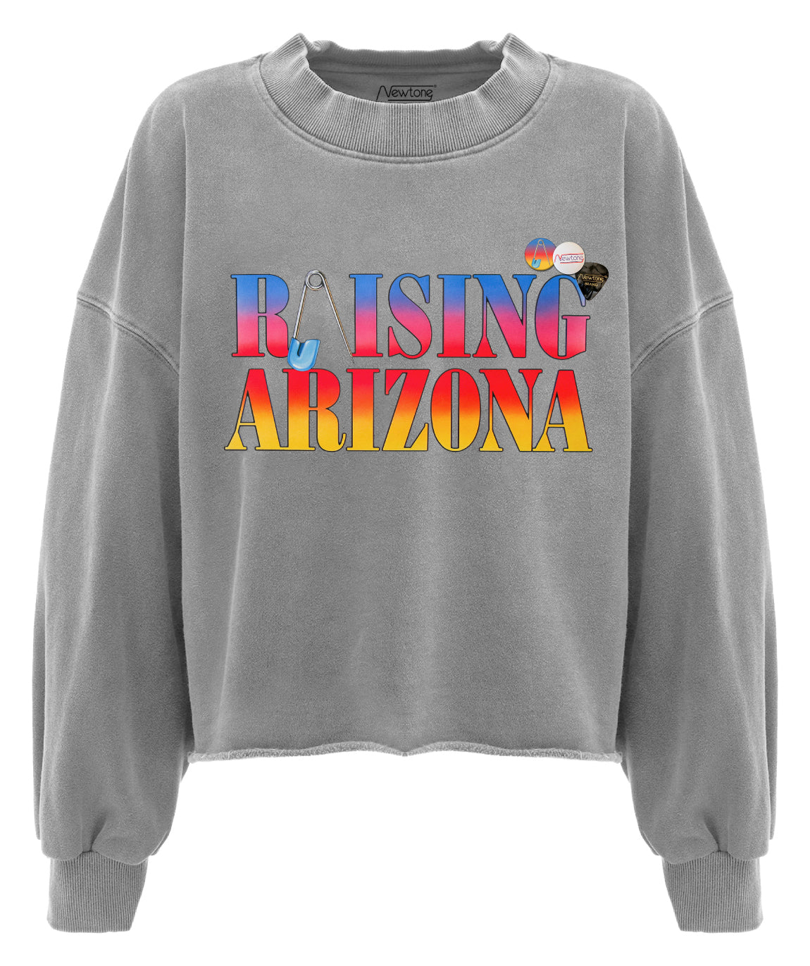 Sweatshirt crop porter grey "RAISING"
