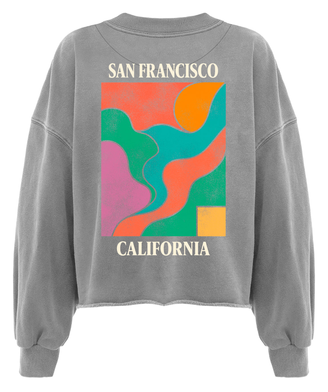 Crop sweatshirt porter grey FRANCIS"
