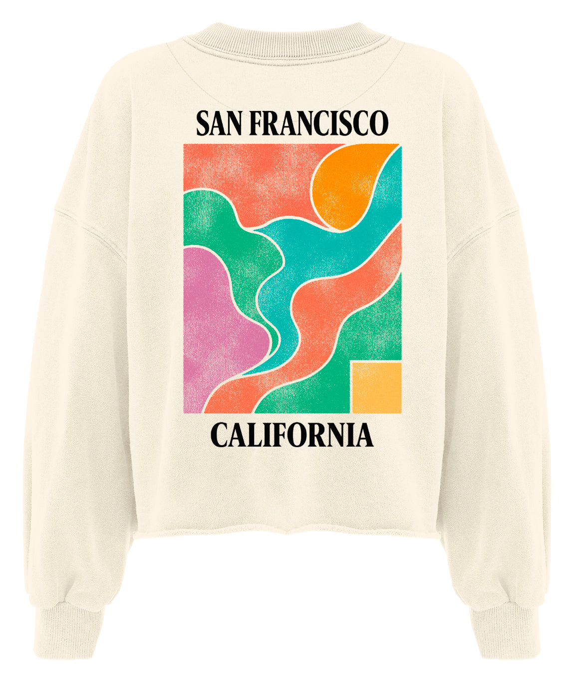 Crop sweatshirt porter natural FRANCIS"