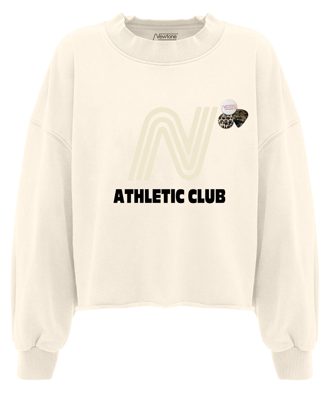 Sweatshirt crop porter natural "CLUB"