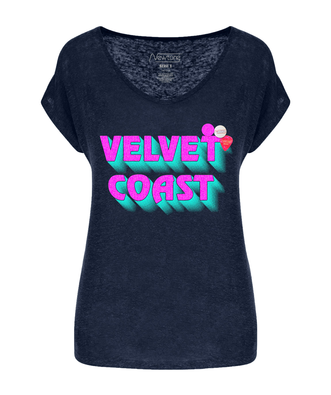 Tee shirt quetty navy "MARINA"