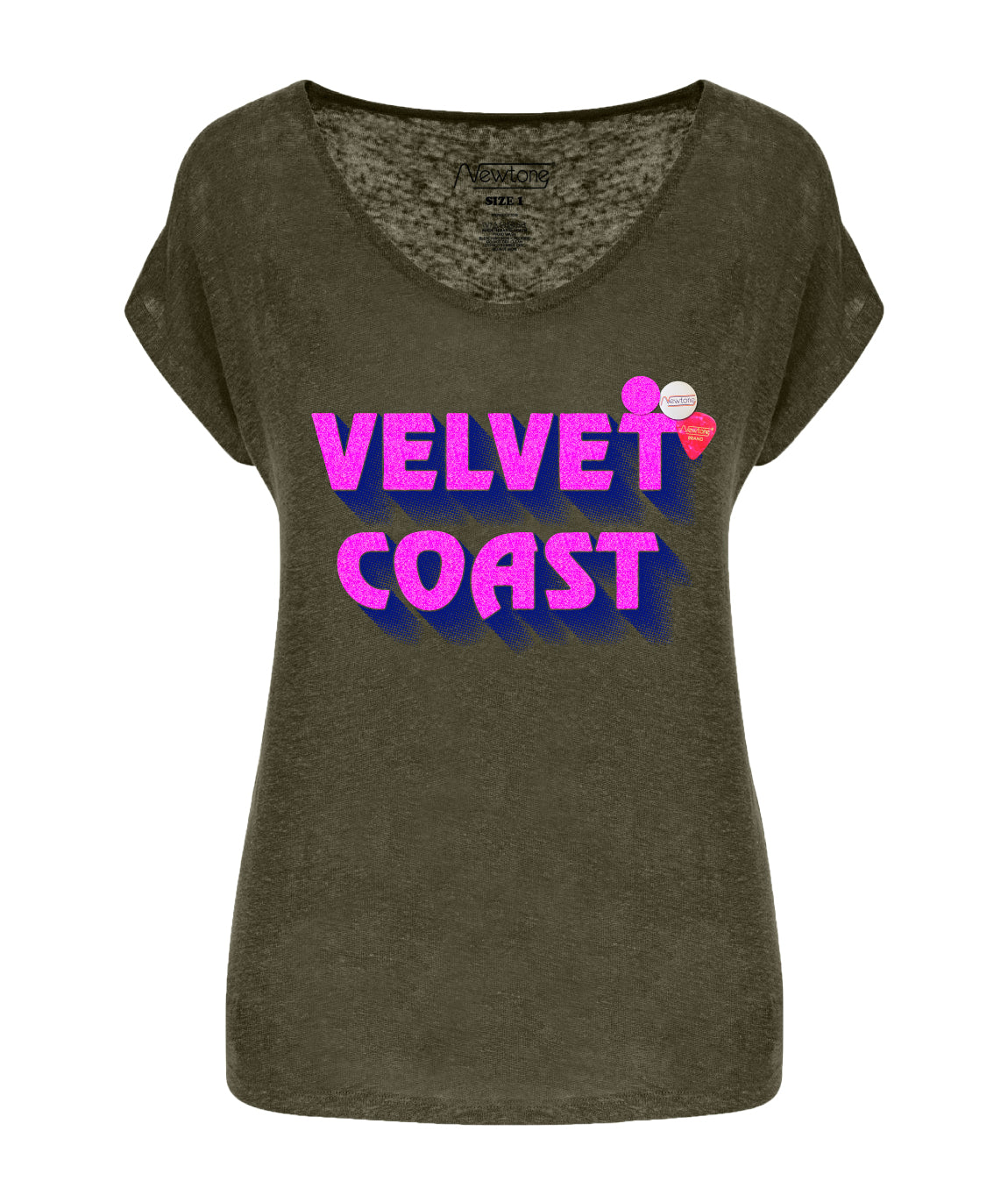 Tee shirt quetty kaki "MARINA"