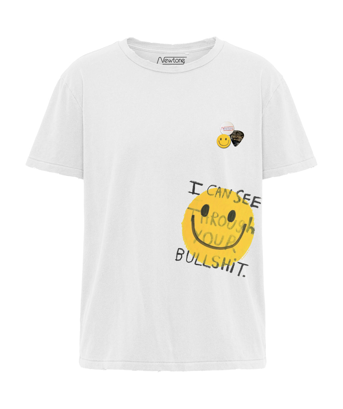 dirty white BULLSHIT" starlight dirty white T-shirt