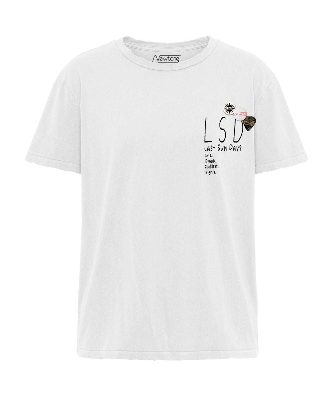 dirty white RECKLESS" starlight dirty white T-shirt