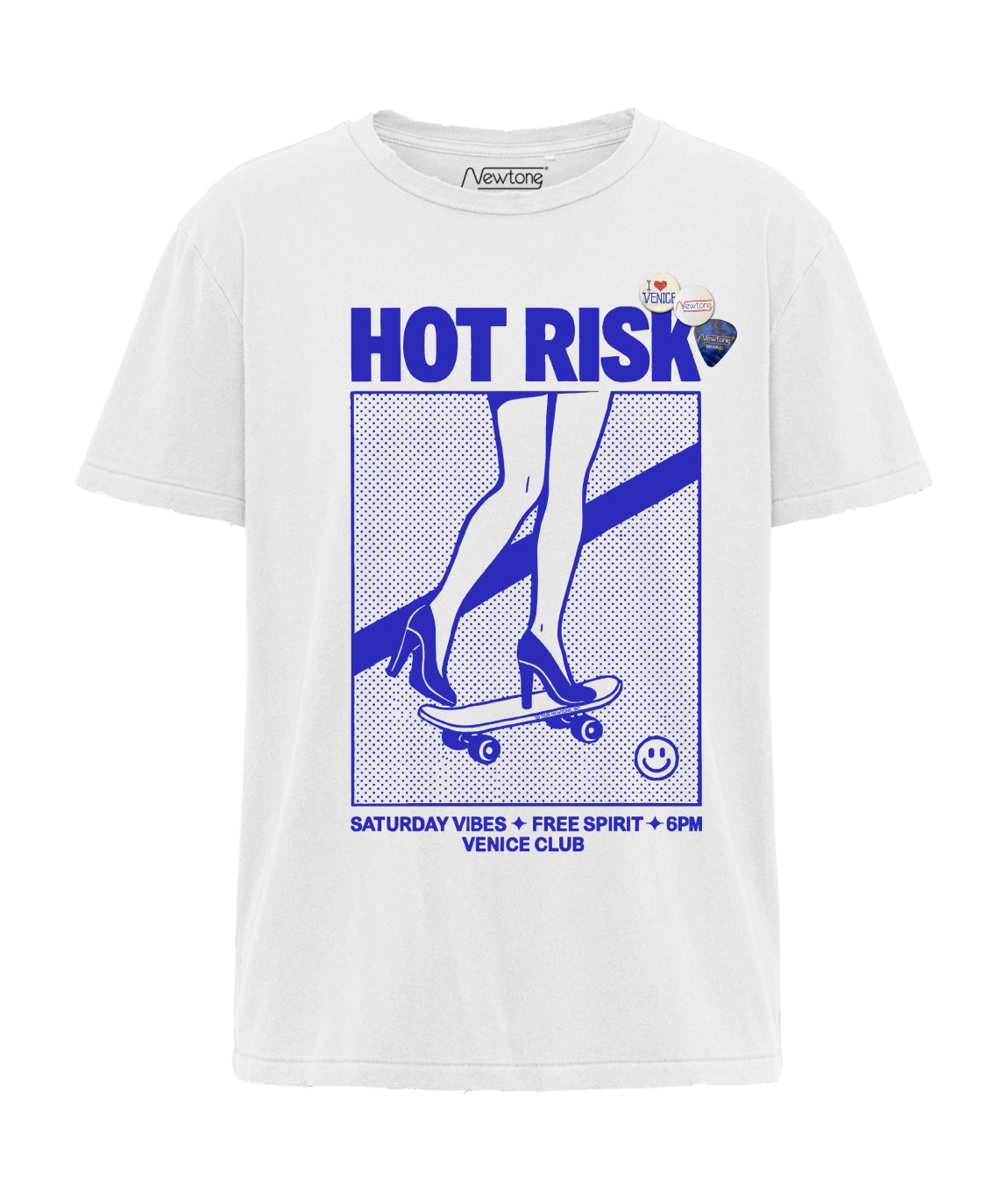 dirty white RISK" starlight dirty white T-shirt