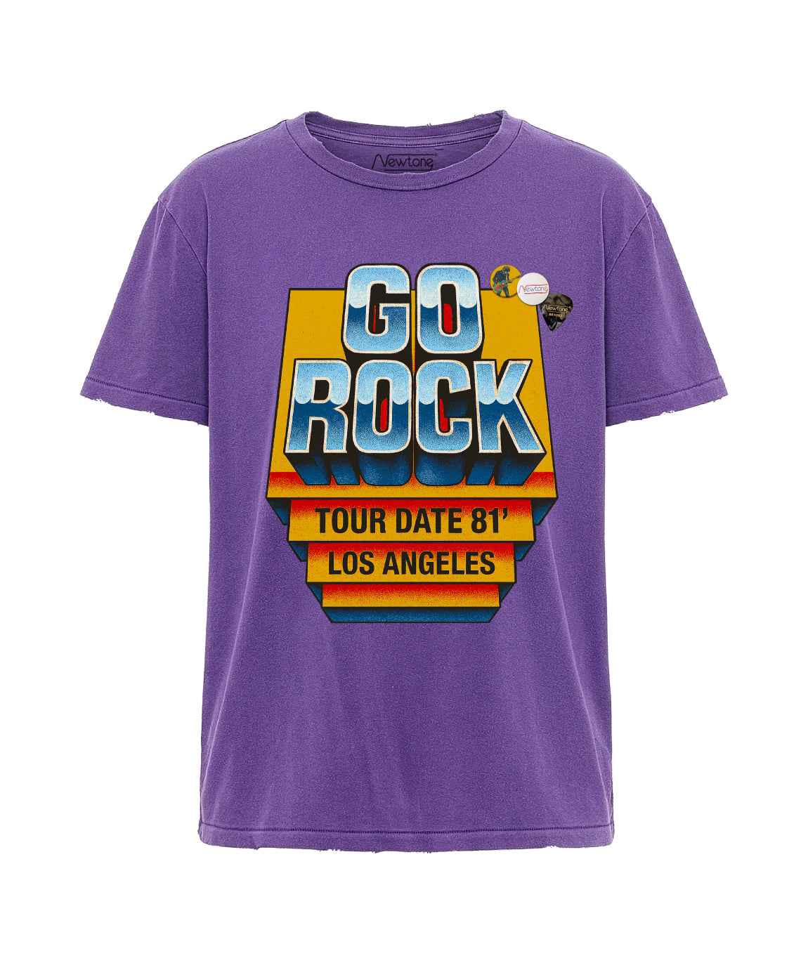 Starlight T-shirt purple "GO ROCK"