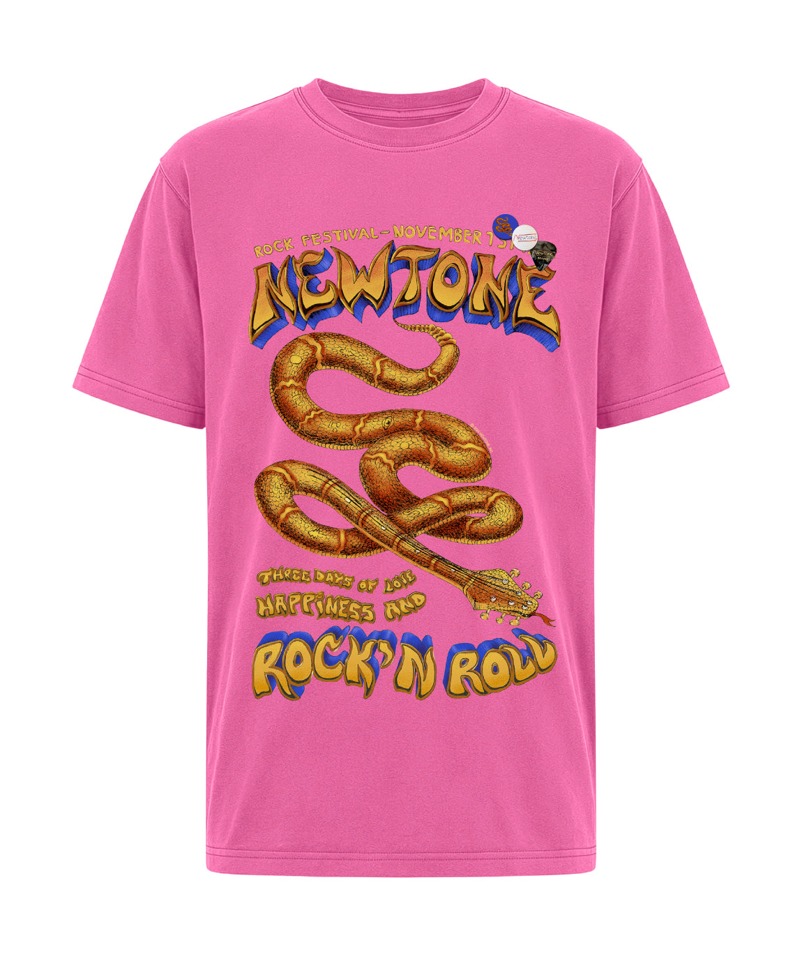 Tee shirt trucker fuschia "RIFF"