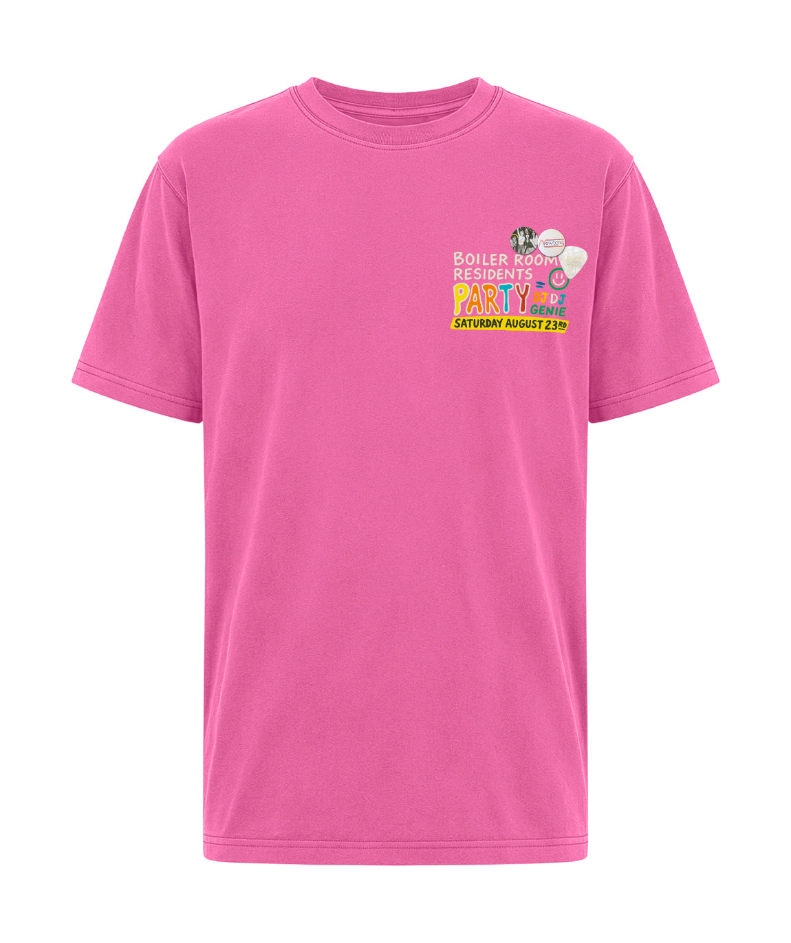 Tee shirt trucker fuschia "PARTY"