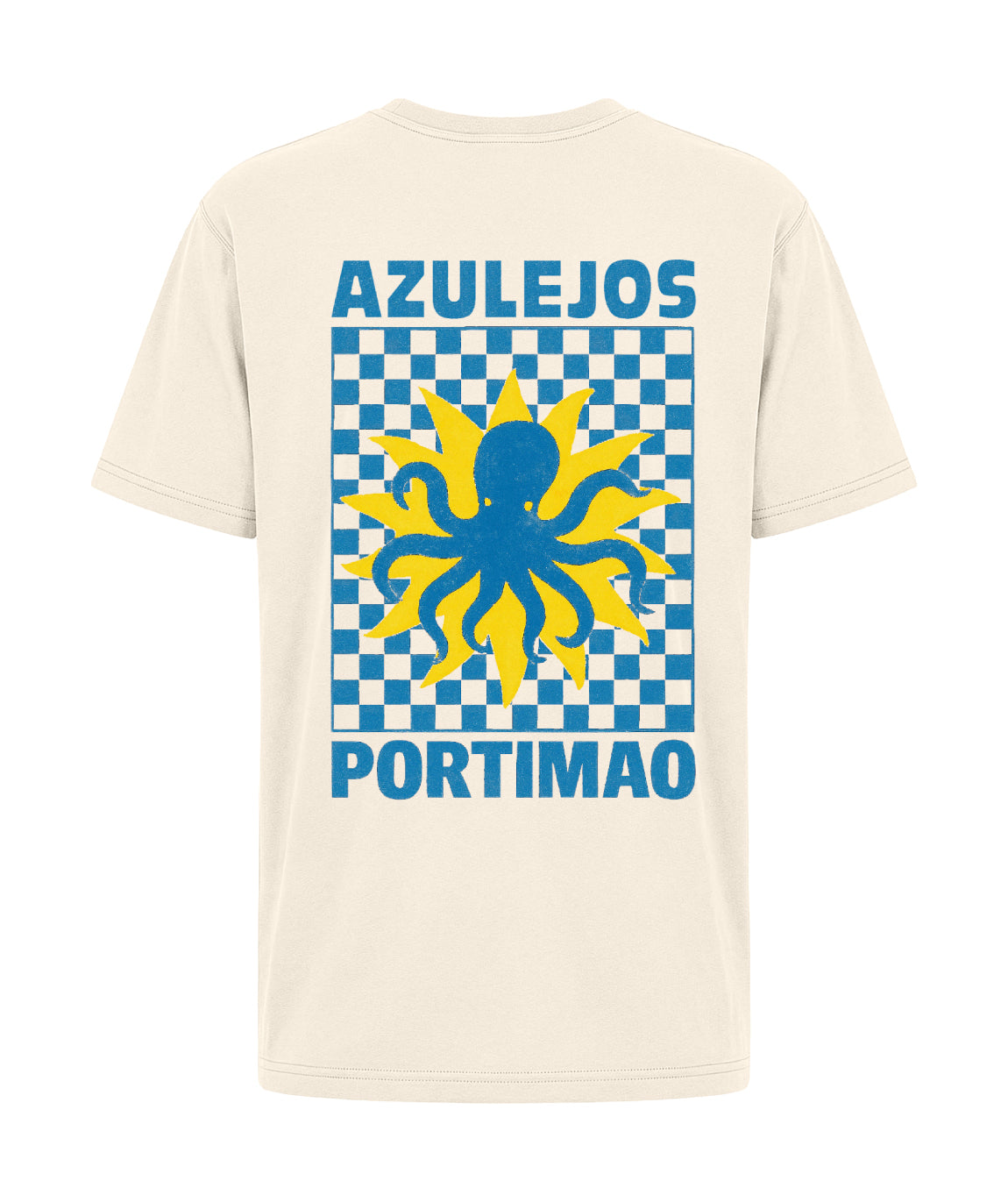 Tee shirt trucker natural "AZUL"