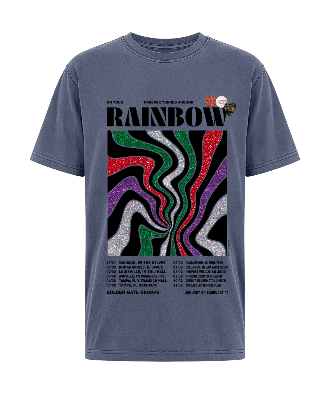 Tee shirt trucker denim "GOLDEN"