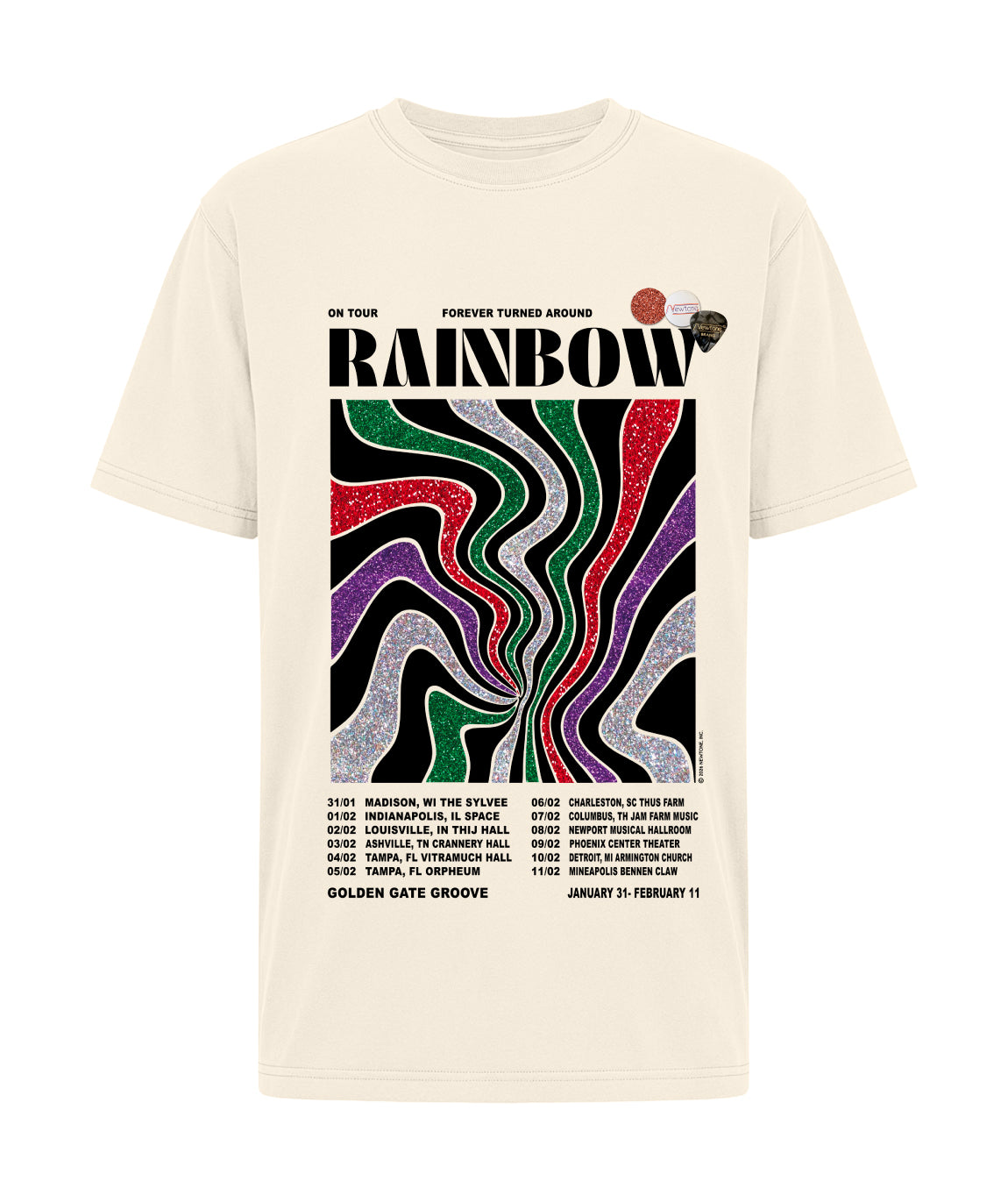 Tee shirt trucker natural "GOLDEN"