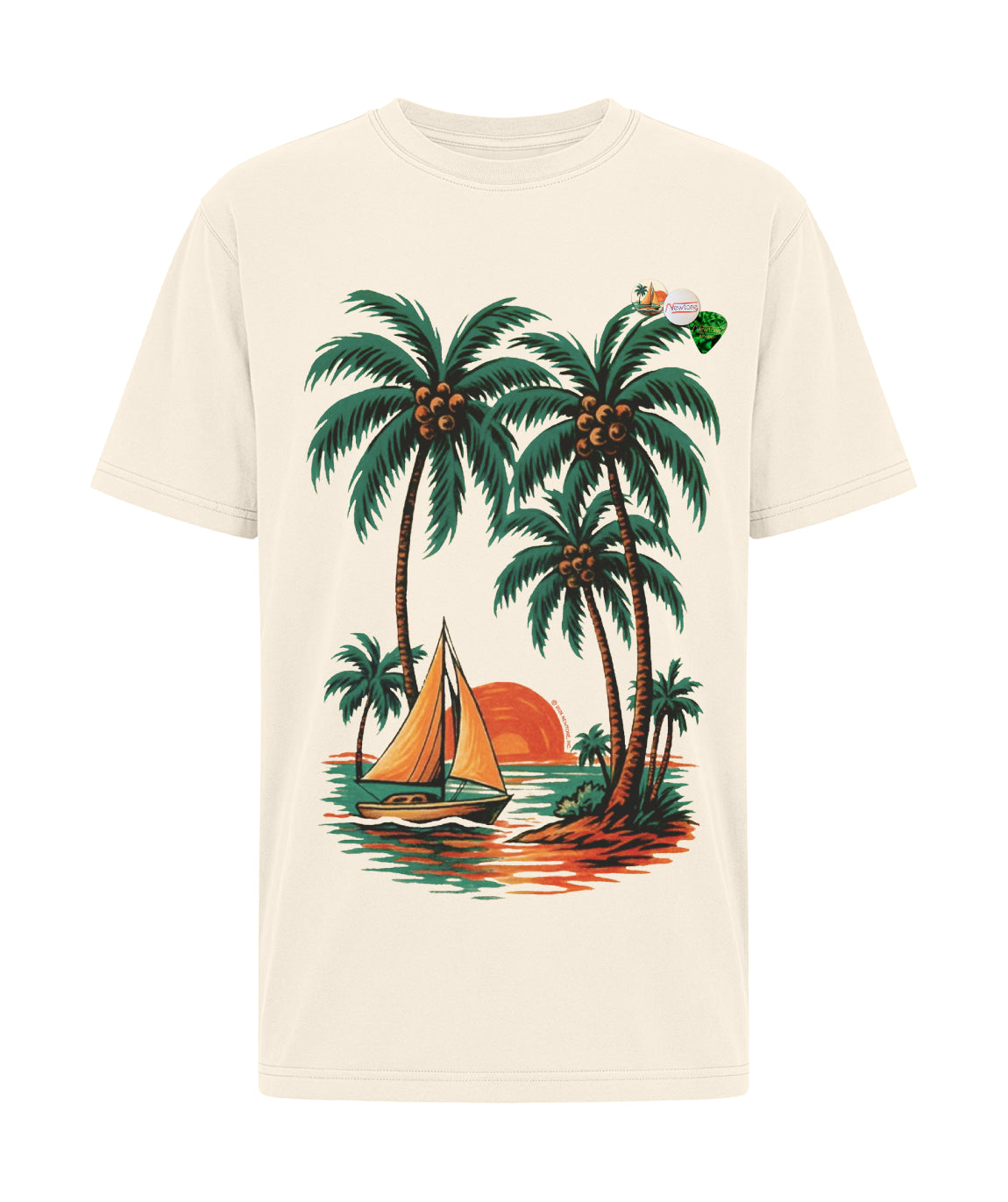 Tee shirt trucker natural "COCO"