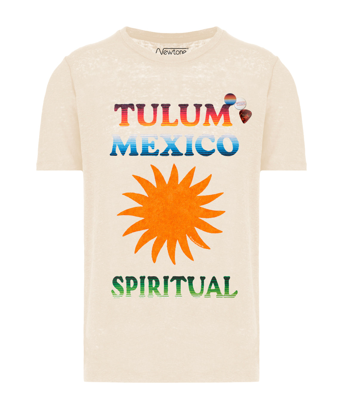 Tee shirt vee natural "TULUM"
