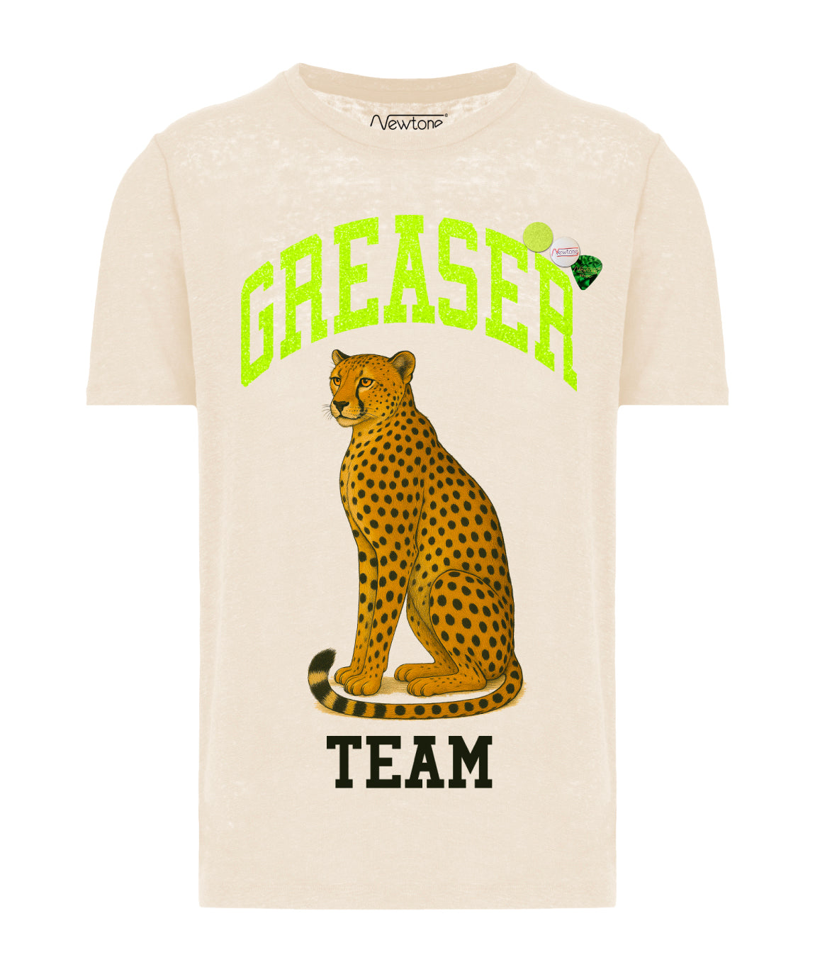Tee shirt vee natural "GREASER"