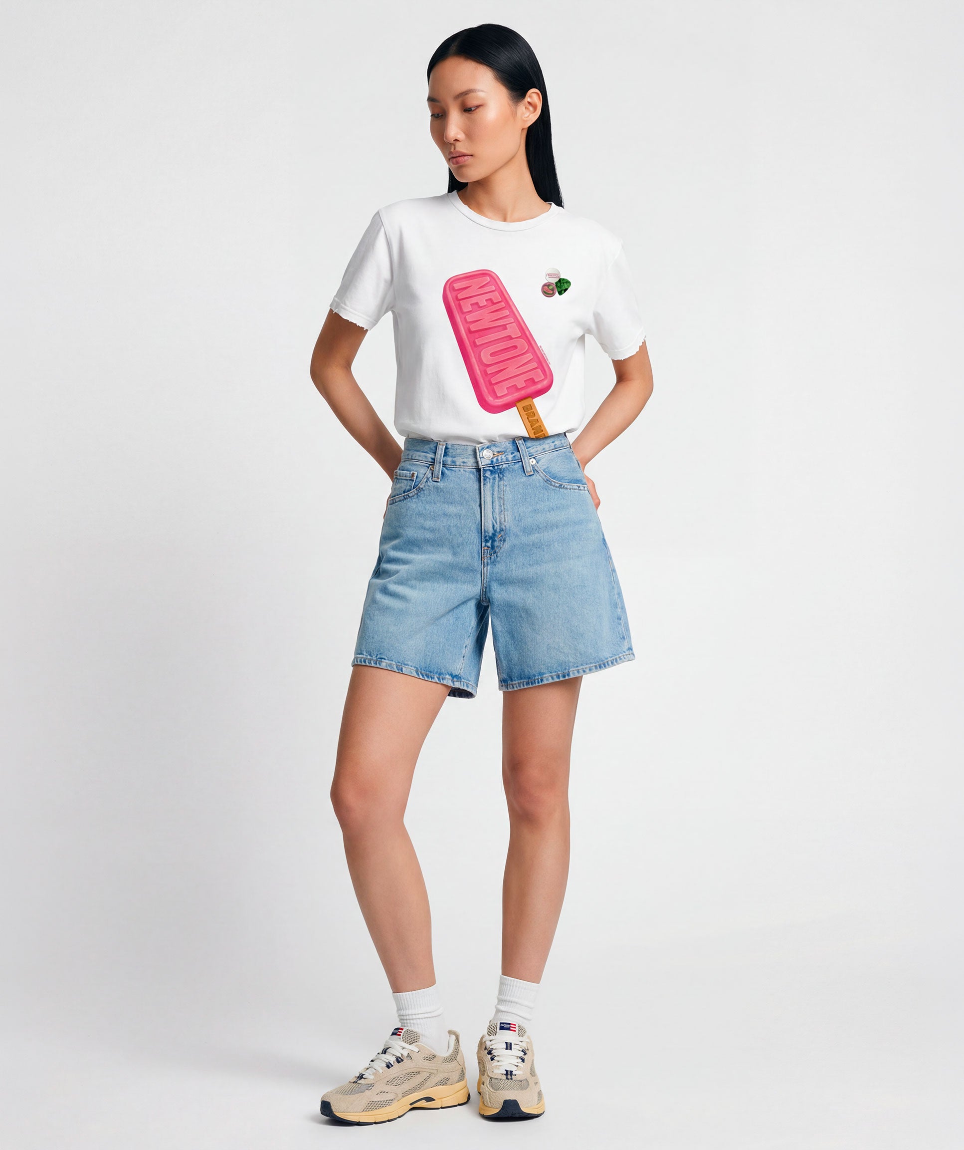 dirty white FREEZE" starlight dirty white T-shirt