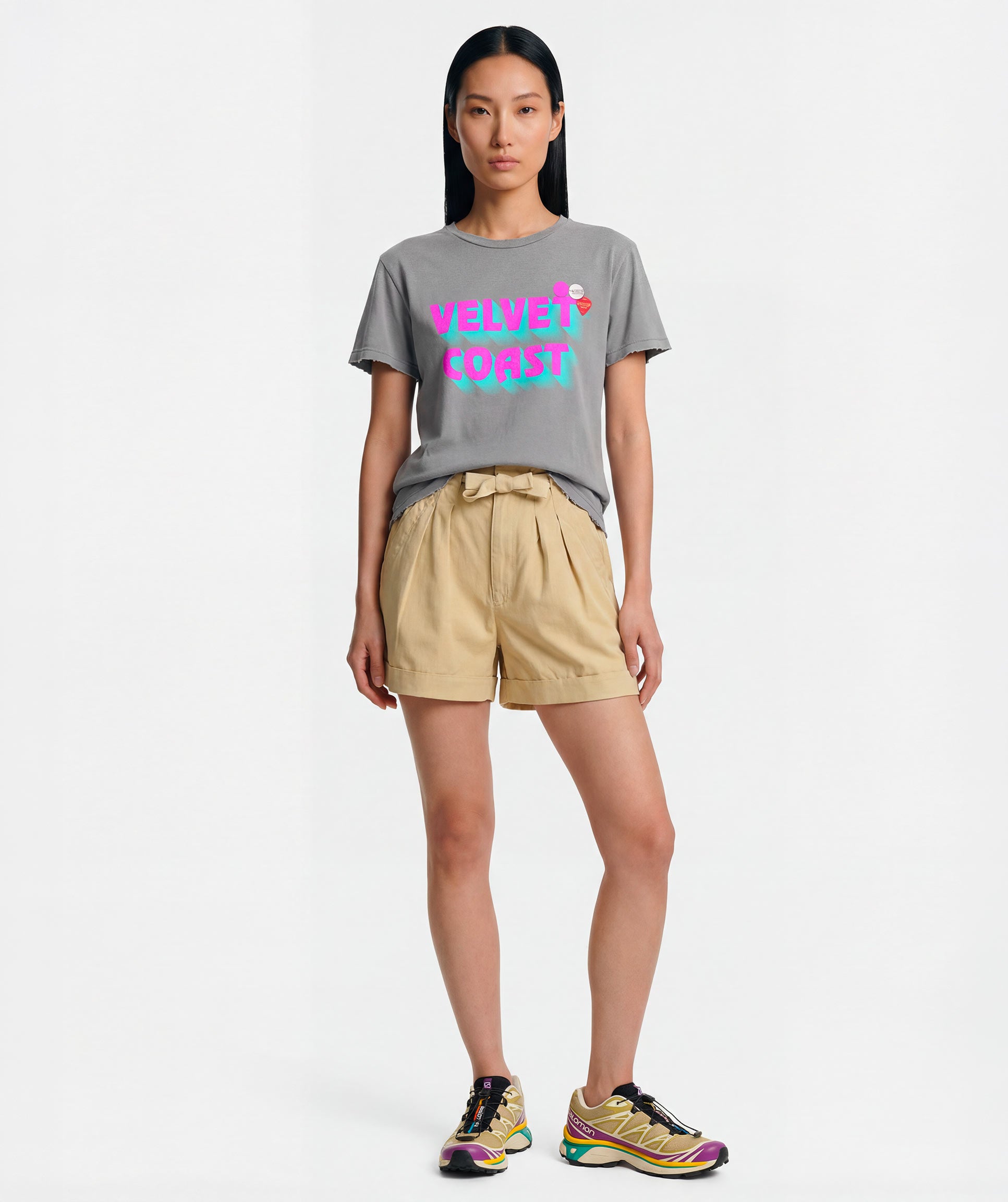 grey MARINA" T-shirt in starlight grey