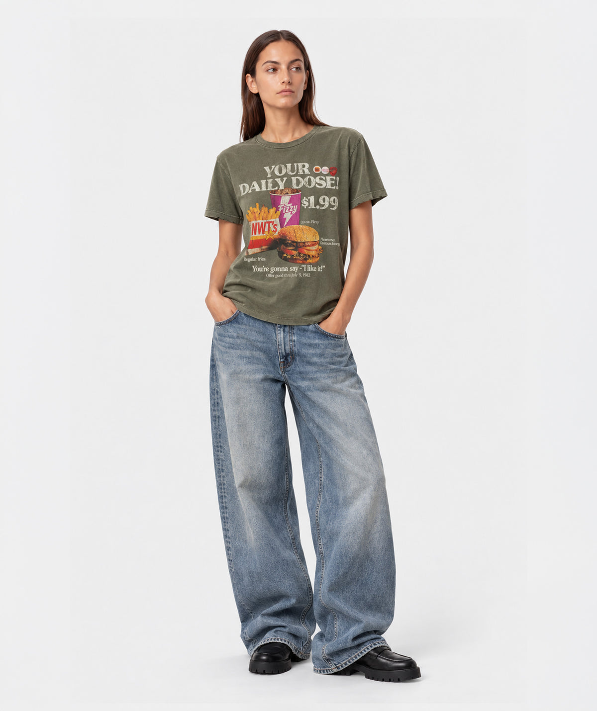 Tee shirt starlight kaki "MENU"