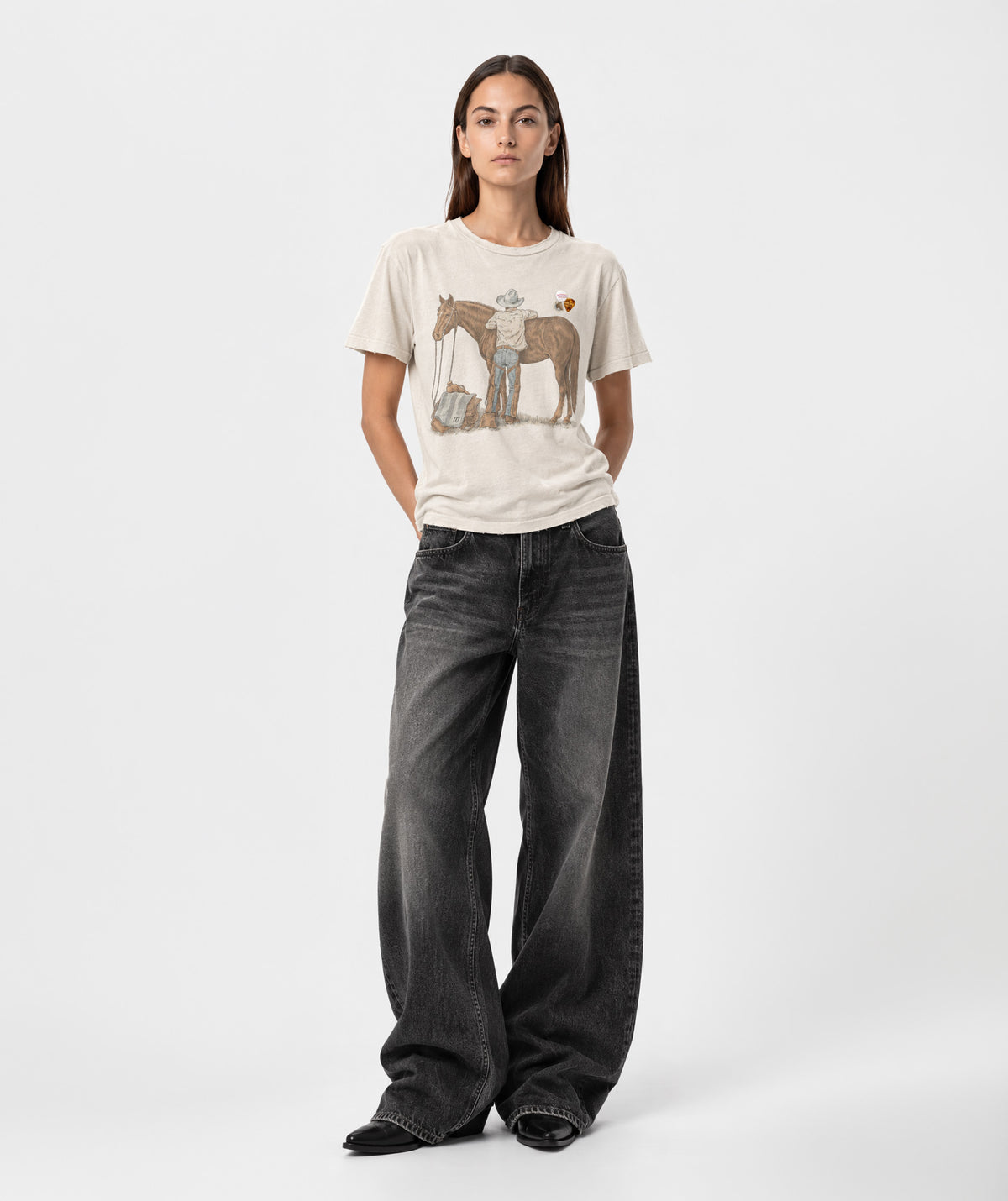 Tee shirt starlight natural "HORSE"