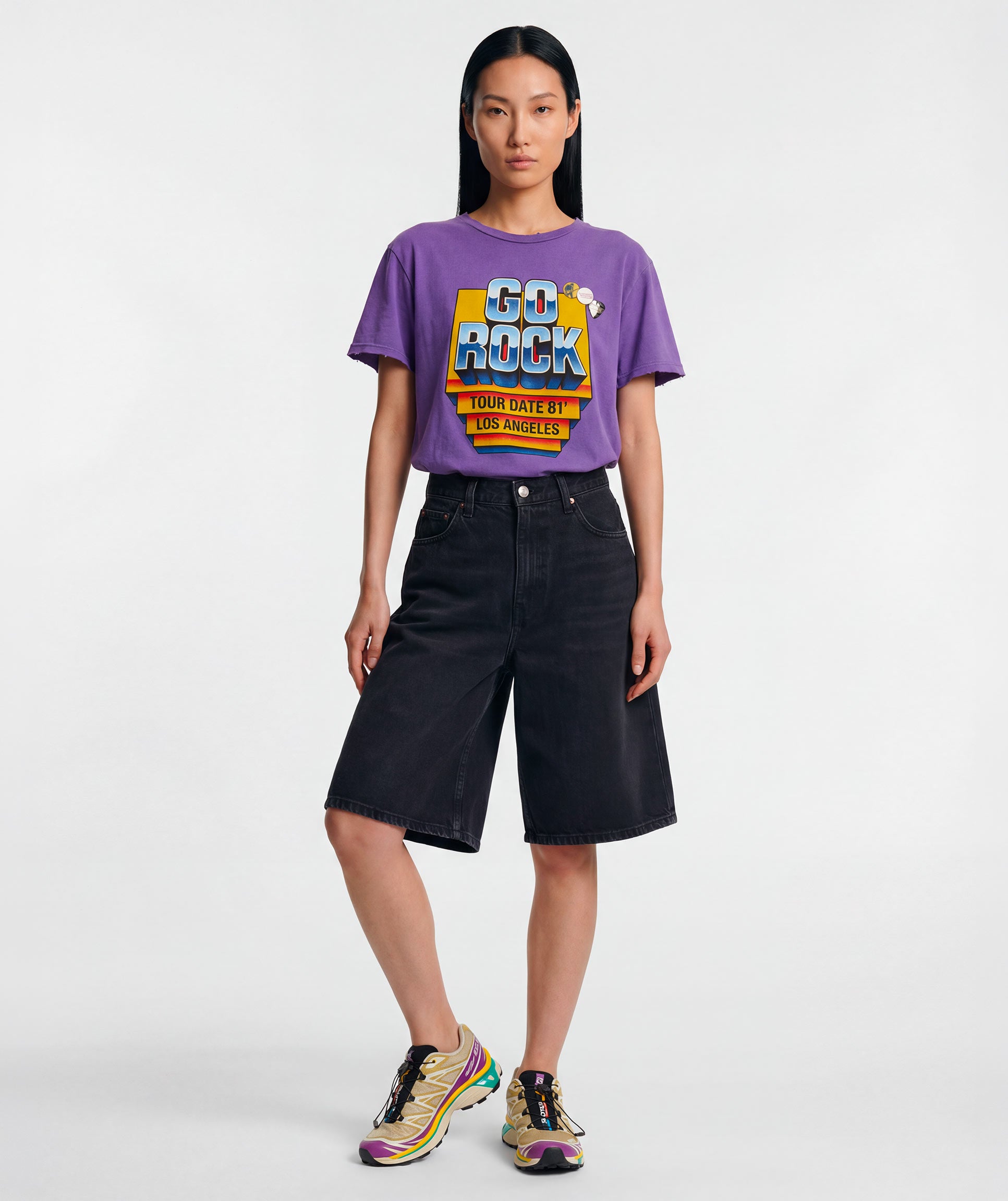 Starlight T-shirt purple "GO ROCK"