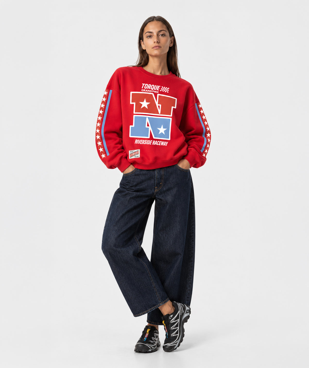 Sweatshirt taylor red "RACEWAY"
