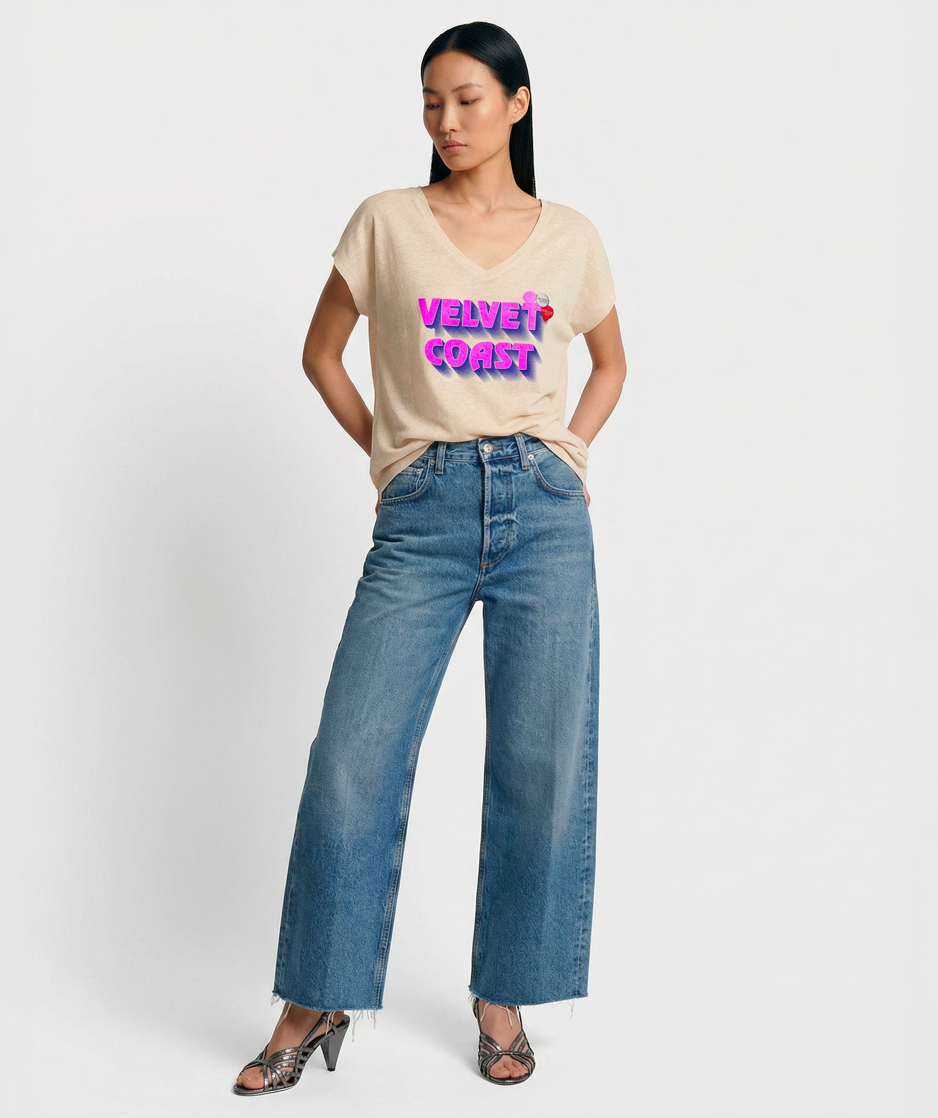 Tee shirt quetty natural "MARINA"