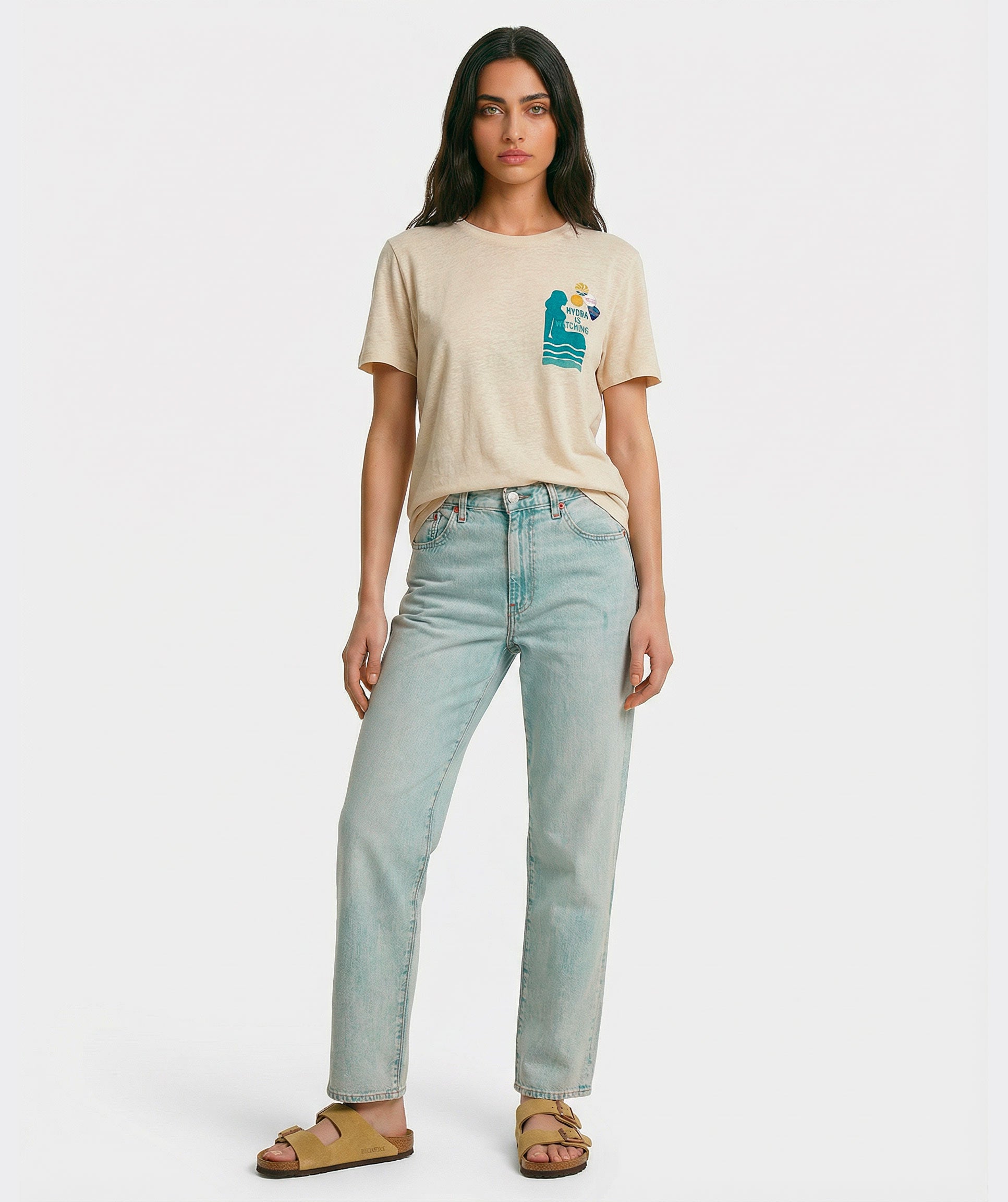 Tee shirt vee natural "HYDRA"