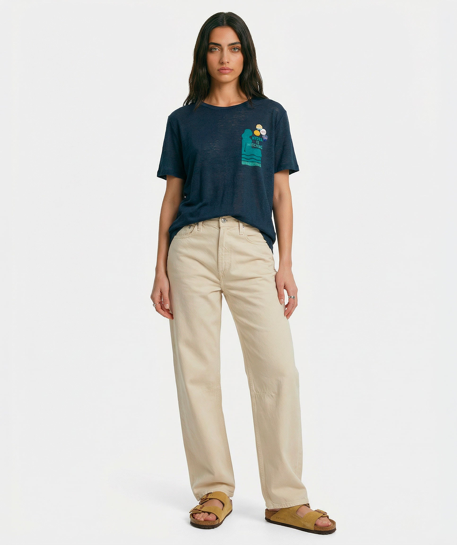 Tee shirt vee navy "HYDRA"