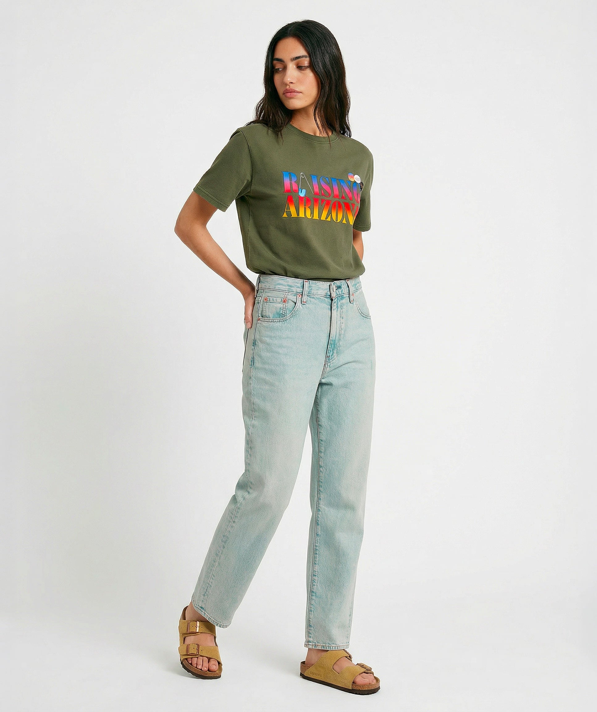 Tee shirt trucker kaki "RAISING"