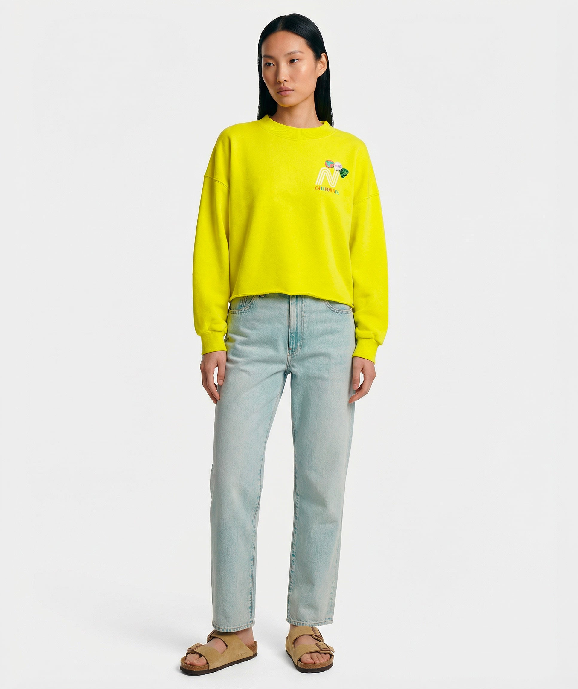 Sweatshirt crop porter sun "FRANCIS"